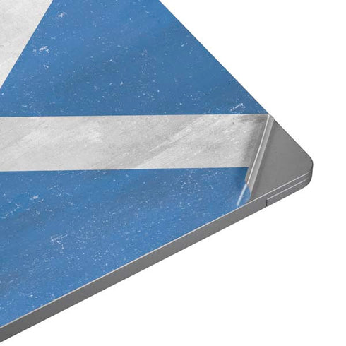 Scotland Flag Distressed Laptop Skins